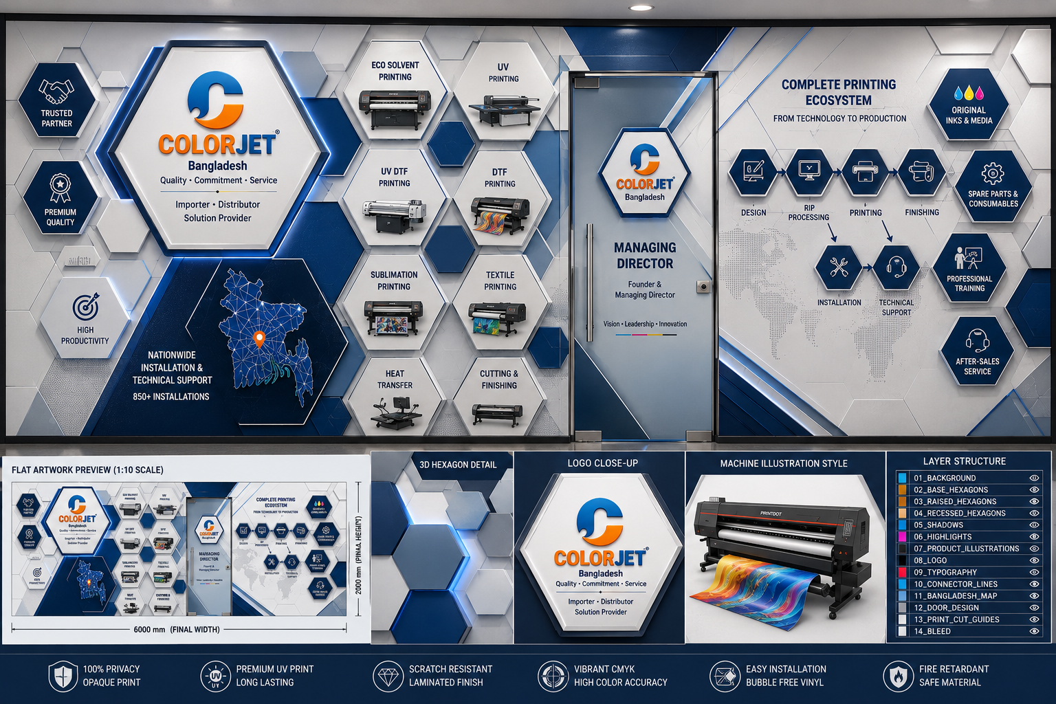Corporate Wall — Futuristic Concept